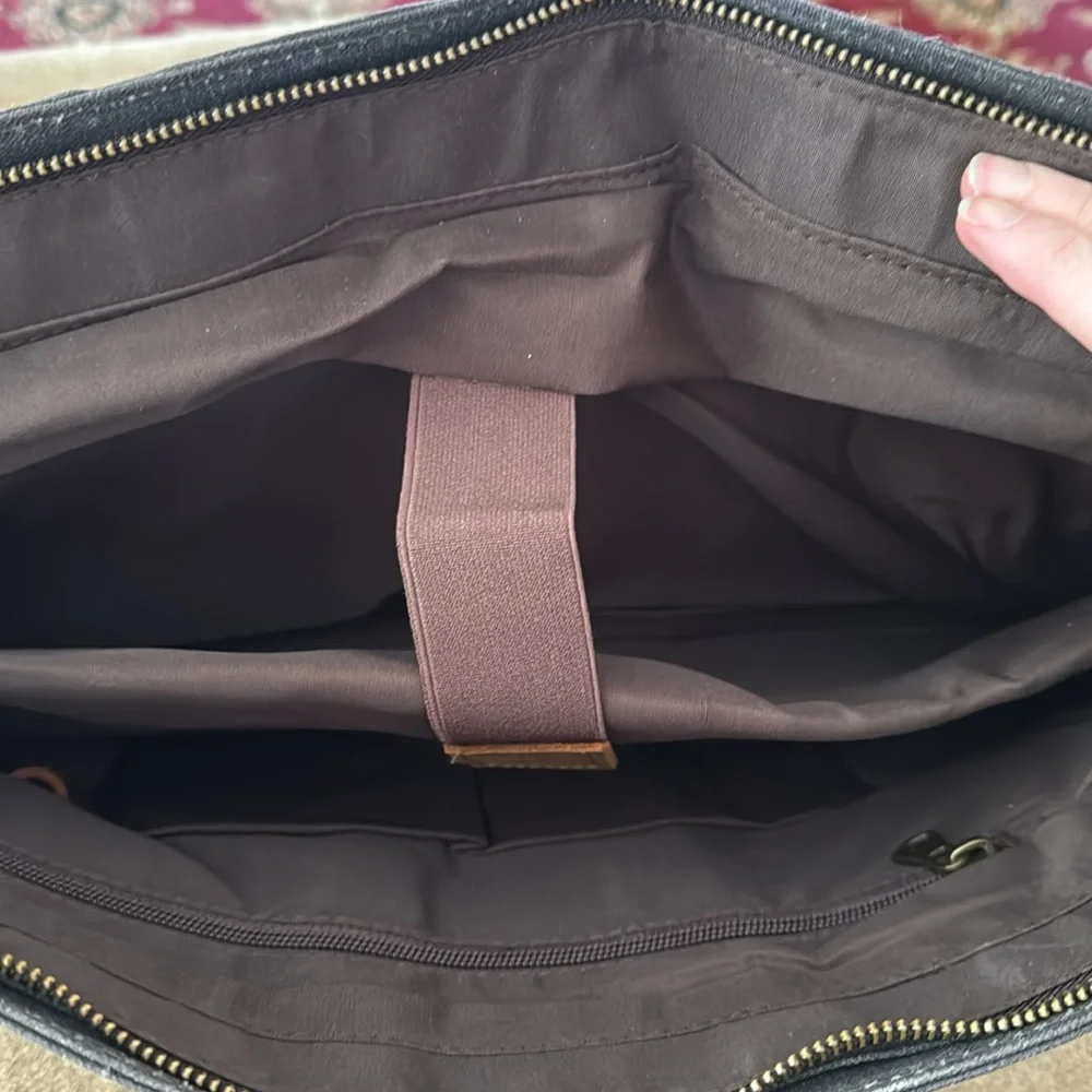 Lifewit Messenger Canvas/Leather Trim Bag Computer Bag Office (TD)